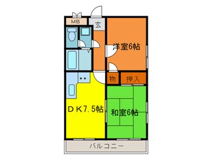 ダンディライオン宝塚Ⅱの物件間取画像